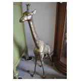 Brass Giraffe 33"