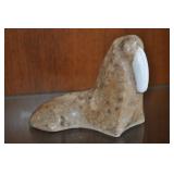 Walrus, Carved Stone, 4" Walrus, Carved Stone, 4"
