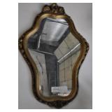 Vintage Mirror, Rococco, Plastic, 26" Vintage Mirror, Rococco, Plastic, 26"