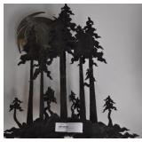 Small Steel Sculpture Of Forest, 24"