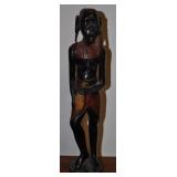 Aftrican Sculpture, Vintage, Carved Wood