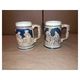 Two Beer Mugs, 5.5" Two Beer Mugs, 5.5"