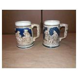 Two Beer Mugs, 5.5"