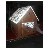 Large birdhouse, Washington license plates and Large birdhouse, Washington license plates and