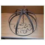 Hanging kitchen iron rack with hooks, 22" Hanging kitchen iron rack with hooks, 22"
