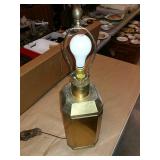 Brass Square Lamp 1976, No Shade Brass Square Lamp 1976, No Shade