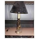 Small brass lamp 18"