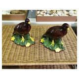 2 Ceramic Birds, Decorative, 7.5" 2 Ceramic Birds, Decorative, 7.5"