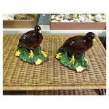 2 Ceramic Birds, Decorative, 7.5"