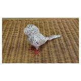 Disco Parakeet, Mirrored, Some Mirror Missing, 9" Disco Parakeet, Mirrored, Some Mirror Missing, 9"