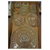 Glassware, Assorted Dishes, Cake Plate, Misc