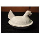 Milk Glass Nesting Hen, 7" Milk Glass Nesting Hen, 7"