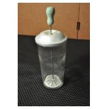 Glass Canister Kitchen Mixer, Vintage, 1 1/2 Cup Glass Canister Kitchen Mixer, Vintage, 1 1/2 Cup