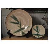 Genuine Stoneware Bowl Set, Bamboo Pattern