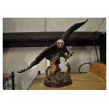 Bald Eagle With Open Claws Over Cobra Snake Bald Eagle With Open Claws Over Cobra Snake