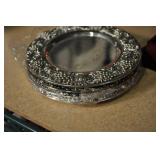 Miniature Dessert Plates Godinger Silver Art