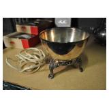Silver Plated Electric Warmer 5 1/4" X 5 1/2" Silver Plated Electric Warmer 5 1/4" X 5 1/2"