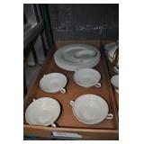 Vintage Wheat Pattern Bone China Dishes