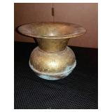 Brass spitoon, 9.5x8"