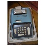 Signature Electric Adding Machine, Powder Blue