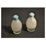 Glass Salt And Pepper, Vintage Glass Salt And Pepper, Vintage