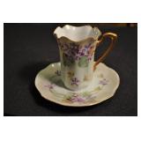 Antique Cup And Saucer, Reinhold Schlegelmilch Antique Cup And Saucer, Reinhold Schlegelmilch