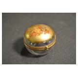 Trinket Box, Painted Image Of Courting Couple Trinket Box, Painted Image Of Courting Couple