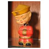 Vintage Bobblehead, 6 1/2", Small Cracks On Head Vintage Bobblehead, 6 1/2", Small Cracks On Head