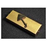 Brass Storage Box, Vintage, Umbrealla On Top Brass Storage Box, Vintage, Umbrealla On Top