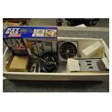 Assorted Box Lot, Key Box, Bicycle Mpg Guage, + Assorted Box Lot, Key Box, Bicycle Mpg Guage, +