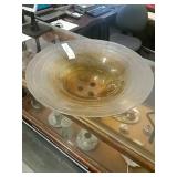 Glass Centerpiece Display Bowl, 17 3/4" Glass Centerpiece Display Bowl, 17 3/4"