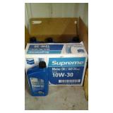 Case of 10w-30 supreme motor oil