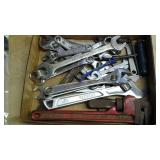 Assrtd wrenches- crescents, pipe, open ends, etc