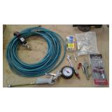 Air house,  pressure Guage and assrtd fittings