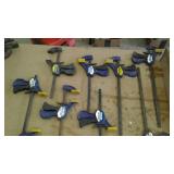 8 Clamps- Irwin Quick Grip, Small Handle