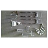 Assrtd- wall mountings for tools,  bikes,  etc