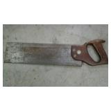 Vintage Wood Handled Hacksaw, 16"