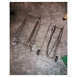 pair of simple hand trucks