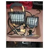 pair of mini shop lights 1 hanging