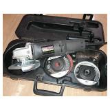 Craftsman 4-1/2" angle grinder with discs.