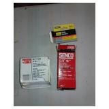 assorted finish nails and Brad