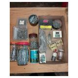 big assortment of screws,nail s,Brads, flooring