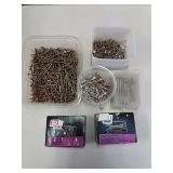 Gold coarse thread screws, 7 lbs.