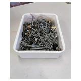 Divers lot of screws, nails, bolts, tacks.
