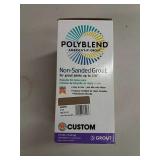 Polyblend non-sanded grout, earth color, 1/2 box.