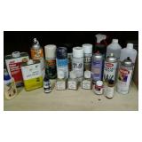Assrtd- paint thinner, varnish, Liquin, primer,
