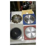4 assrtd blades- wood cutting and table saw