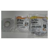 Weather strip,  foam caulk saver,  tubular vinyl