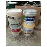 Tile and flooring, sanded primer, waterproofing,