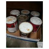 assorted paint gallons 7 gallon not sure the